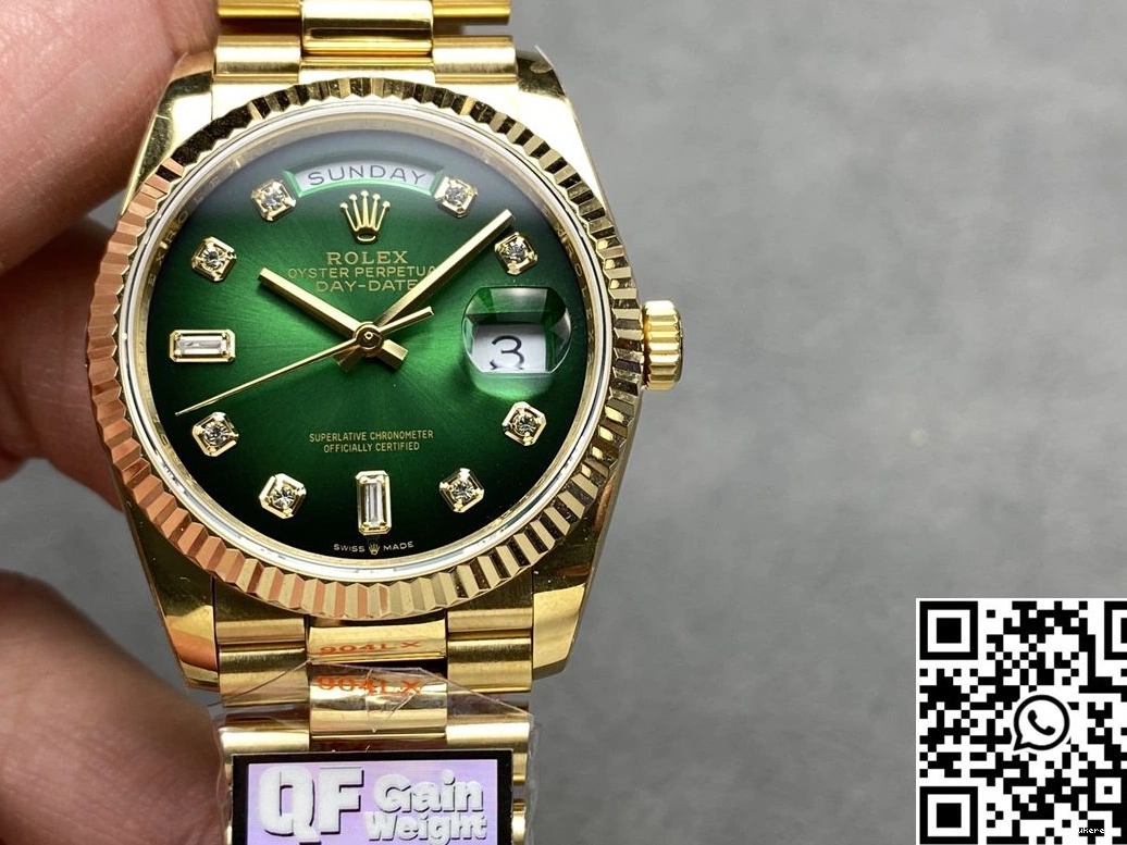Dial Yellow Factory Day Tungsten Green M128238-0069 Steel Lightweight QF Date v5 Rolex 922 Gold 36mm 0711